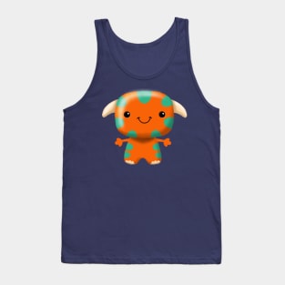 Cute Orange Monster Tank Top